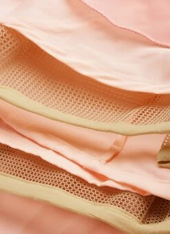 White Net Embroidered N Pink Layered Gown Wedding Wear -ZariGrace Shop White Net Embroidered N Pink Layered Gown IWBS02211174 rrc4