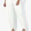 White Rayon Dhoti Pant Work Wear