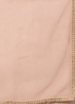 Dupatta From White Sequins N Peach Net Tiered Lehenga After Six Wear -ZariGrace Shop White Sequins N Peach Net Tiered Lehenga GHBS02212562 rrc3