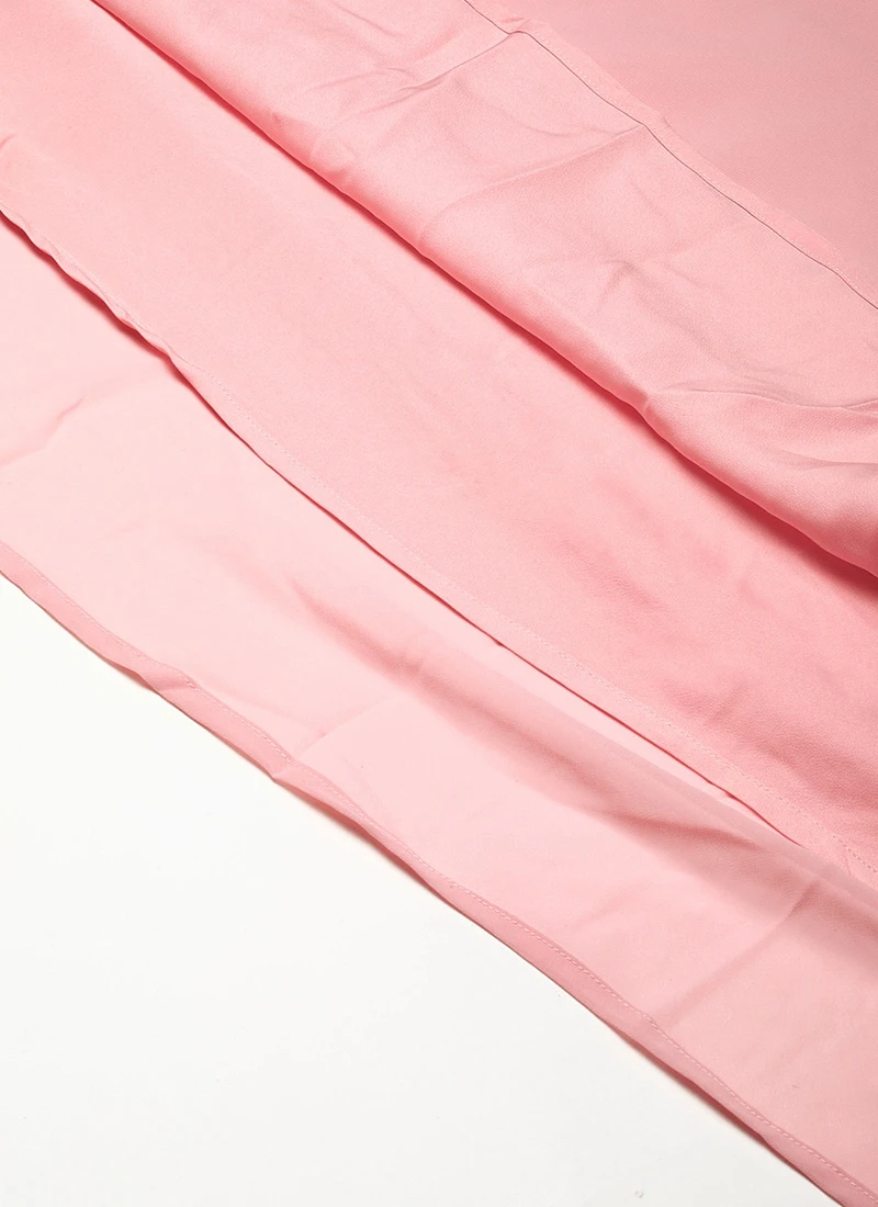 White Sequins N Pink Georgette Flared Gown Party Wear 10 White Sequins N Pink Georgette Flared Gown Party Wear - Image 8