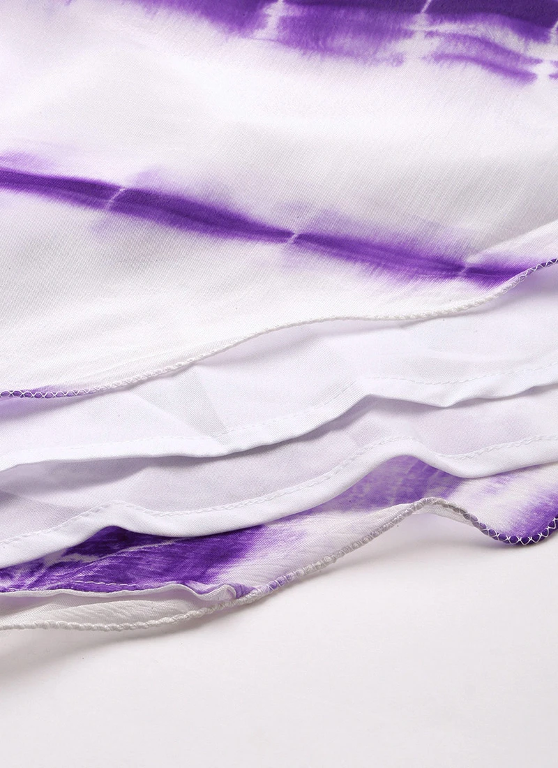 Top From White Tie N Dye Indo Western Co Ords Set After Six Wear 7 Top From White Tie N Dye Indo Western Co Ords Set After Six Wear - Image 5