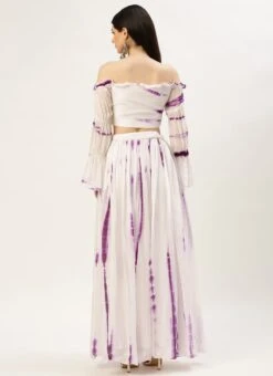 Skirt From White Viscose Tie N Dye Co Ords Set After Six Wear 13 Skirt From White Viscose Tie N Dye Co Ords Set After Six Wear -ZariGrace Shop White Viscose Tie N Dye Co Ords Set IWBS02211253 b