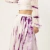 Skirt From White Viscose Tie N Dye Co Ords Set After Six Wear