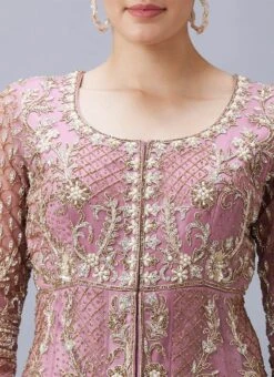 Wine Velvet Hand Work Lehenga N Onion Pink Net Long Choli With Dupatta Wedding Wear -ZariGrace Shop Wine Velvet Hand Work Lehenga N Onion Pink Net Long Choli With Dupatta GHCBF5528 rrc1