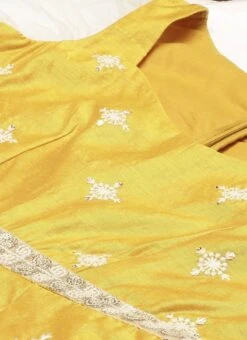 Yellow Art Silk Embroidered Jumpsuit Party Wear -ZariGrace Shop Yellow Art Silk Embroidered Jumpsuit DRBS02209681 rrc1