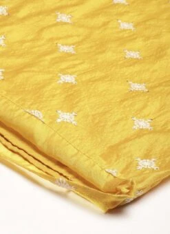 Yellow Art Silk Embroidered Jumpsuit Party Wear -ZariGrace Shop Yellow Art Silk Embroidered Jumpsuit DRBS02209681 rrc3