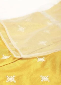 Yellow Art Silk Embroidered Jumpsuit Party Wear -ZariGrace Shop Yellow Art Silk Embroidered Jumpsuit DRBS02209681 rrc4