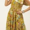 Yellow Digital Printed Dress After Six Wear -ZariGrace Shop Yellow Digital Printed Dress DRBS02208547 l