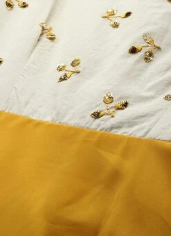 Yellow Embroidered Boat Neckline Gown Festive Wear -ZariGrace Shop Yellow Embroidered Boat Neckline Gown IWBS01910299 rrc1