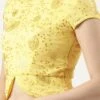 Yellow Embroidered Chinon Blouse Wedding Wear -ZariGrace Shop Yellow Embroidered Chinon Blouse BLBS02303843 l