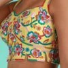 Yellow Embroidery Silk Blouse Party Wear -ZariGrace Shop Yellow Embroidery Silk Blouse BLSPFB164Y l