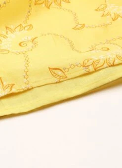 Yellow Foil Printed Jumpsuit Festive Wear 16 Yellow Foil Printed Jumpsuit Festive Wear -ZariGrace Shop Yellow Foil Printed Jumpsuit DRBS02208466 rrc3