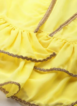 Bottom From Yellow Georgette Embroidered Crop Top N Sharara Set After Six Wear -ZariGrace Shop Yellow Georgette Embroidered Crop Top N Sharara Set IWBS02212558 rrc4