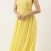 Yellow Georgette Embroidered Gown Party Wear -ZariGrace Shop Yellow Georgette Embroidered Gown IWBS02301764 l