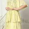 Top From Yellow Georgette Embroidered Palazzo Suit After Six Wear 2 Top From Yellow Georgette Embroidered Palazzo Suit After Six Wear -ZariGrace Shop Yellow Georgette Embroidered Palazzo Suit SLBS02303903 l 2