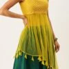 Yellow N Green Embroidered Long Choli Lehenga Festive Wear Party Wear