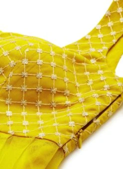 Yellow N Green Embroidered Long Choli Lehenga Festive Wear Party Wear -ZariGrace Shop Yellow N Green Embroidered Long Choli Lehenga GHBS02203552 rrc1