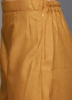 Yellow Printed Rayon Boat Neck Kurta Set After Six Wear -ZariGrace Shop Yellow Printed Rayon Boat Neck Kurta Set KSBS01912072 rrc2