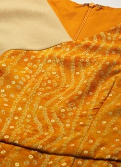 Yellow Printed Viscose Angrakha Style Jumpsuit Festive Wear -ZariGrace Shop Yellow Printed Viscose Angrakha Style Jumpsuit DRBS02109746 rrc1