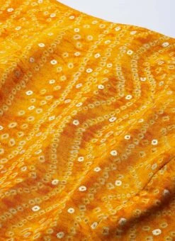 Yellow Printed Viscose Handkerchief Style Dress Festive Wear -ZariGrace Shop Yellow Printed Viscose Handkerchief Style Dress DRBS02110941 rrc1