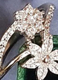 Aquamarine Silver Brass Ring Party Wear