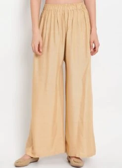 Beige Rayon Palazzo Pant Work Wear -ZariGrace Shop beige rayon palazzo suit wbdmf637 u