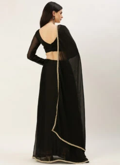 Black Art Silk A Line Lehenga Festive Wear -ZariGrace Shop black art silk a line lehenga ghsrk174134 b