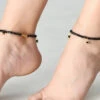 Black Beads Designer Anklets Festive Wear -ZariGrace Shop black beads designer anklets ftjdmf007 l