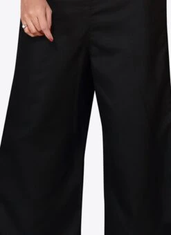 Black Cotton Culottes After Six Wear