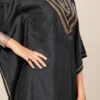 Grey Dola Silk Lace Work Kaftan Work Wear 2 Grey Dola Silk Lace Work Kaftan Work Wear -ZariGrace Shop black dola silk lace work kaftan krsakf1096 l
