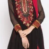 Black Embroidered Anarkali Suit Party Wear