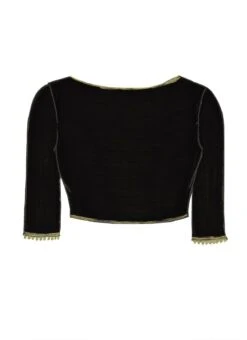 Black Georgette Blouse After Six Wear -ZariGrace Shop black georgette blouse blbs1709004c u