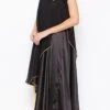 Black Georgette Embroidered Kurta Palazzo Set After Six Wear -ZariGrace Shop black georgette embroidered kurta palazzo set krsmnc1973ks l