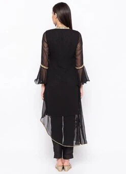 Black Georgette Embroidered Kurta Straight Pant Set After Six Wear 9 Black Georgette Embroidered Kurta Straight Pant Set After Six Wear -ZariGrace Shop black georgette embroidered kurta straight pant set krsmnc1988ks b