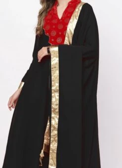 Black Georgette Patch Work Anarkali Suit Work Wear