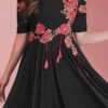 Black Georgette Salwar Set Work Wear
