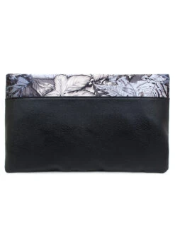 Black N Grey Polyster Clutch -ZariGrace Shop black n grey polyster clutch hbdsa438d b