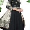 Black Net Dupatta Embroidery Georgette Anarkali Suit Party Wear -ZariGrace Shop black net dupatta embroidery georgette anarkali suit slsdi1707bl l
