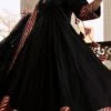 Black Pure Cotton Gota Patti Work Anarkali Suit Party Wear 1 Black Pure Cotton Gota Patti Work Anarkali Suit Party Wear -ZariGrace Shop black pure cotton gota patti work anarkali suit sljpjhc500 l