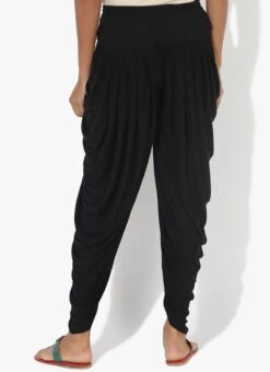 Black Rayon Dhoti Pant Work Wear -ZariGrace Shop black rayon dhoti pant wbdmf1112bk b