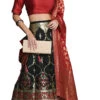 Black Silk Weaving Work A Line Lehenga Festive Wear
