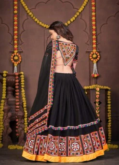 Black Rayon Mirror Chaniya Choli Festive Wear 9 Black Rayon Mirror Chaniya Choli Festive Wear -ZariGrace Shop black viscose mirror chaniya choli ghsacw7521 b