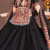 Black Rayon Mirror Chaniya Choli Festive Wear -ZariGrace Shop black viscose mirror chaniya choli ghsacw7521 l