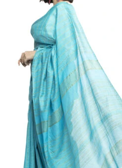 Blue Art Silk Cotton Sari After Six Wear