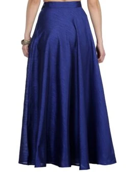 Blue Art Silk Skirt Work Wear 9 Blue Art Silk Skirt Work Wear -ZariGrace Shop blue art silk skirt wbjsns06 b