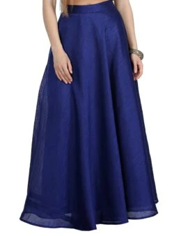 Blue Art Silk Skirt Work Wear 8 Blue Art Silk Skirt Work Wear -ZariGrace Shop blue art silk skirt wbjsns06 u