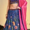 Blue Chinon Printed Work A Line Lehenga Choli Party Wear 2 Blue Chinon Printed Work A Line Lehenga Choli Party Wear -ZariGrace Shop blue chinon printed work a line lehenga choli ghska459960003 l