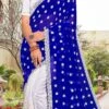 Blue Faux Georgette Embroidered Half And Half Saree Party Wear 1 Blue Faux Georgette Embroidered Half And Half Saree Party Wear -ZariGrace Shop blue faux georgette embroidered half and half saree sasunk2092 l