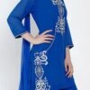 Blue Georgette Kurta Sharara Set Party Wear -ZariGrace Shop blue georgette kurta sharara set slsdrnr479 l