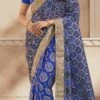 Blue Jacquard Silk Embroiderey N Zari Work Half N Half Saree Party Wear 2 Blue Jacquard Silk Embroiderey N Zari Work Half N Half Saree Party Wear -ZariGrace Shop blue jacquard silk embroiderey n zari work half n half saree sasklk1006 l
